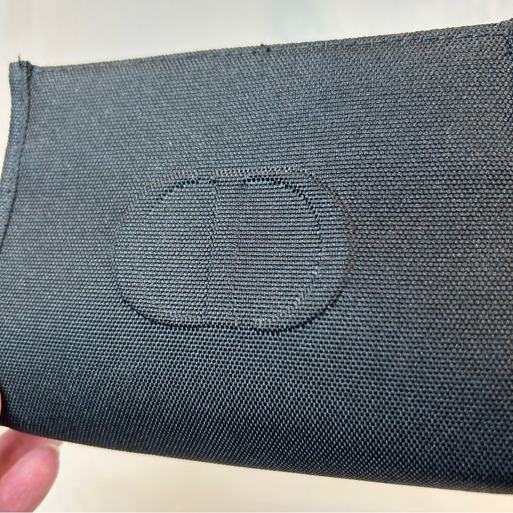 Christian Dior Beauty Black CD LOGO Cosmetic Bag Trousse Pouch Clutch Wallet